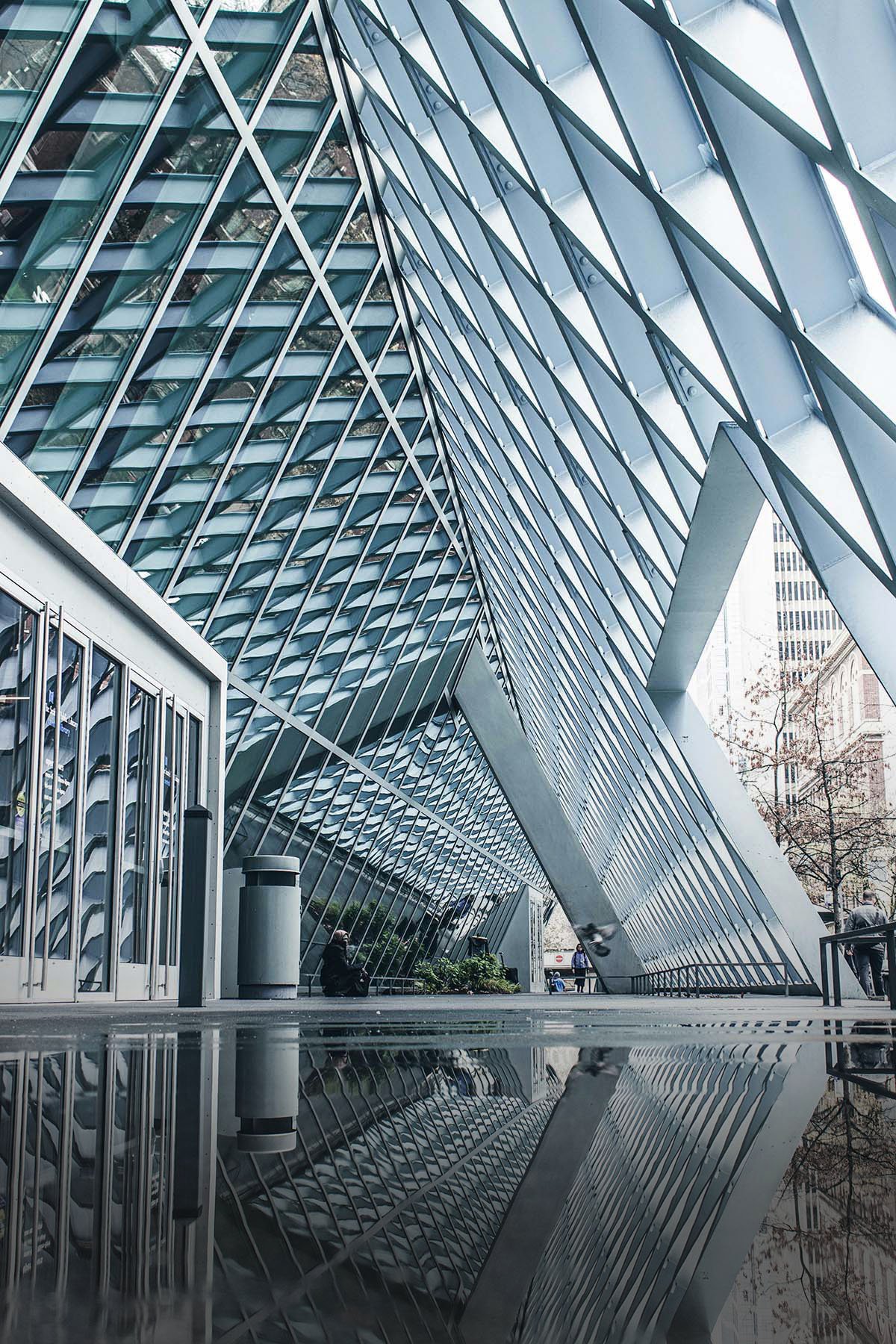 Seattle Public Library entrance
