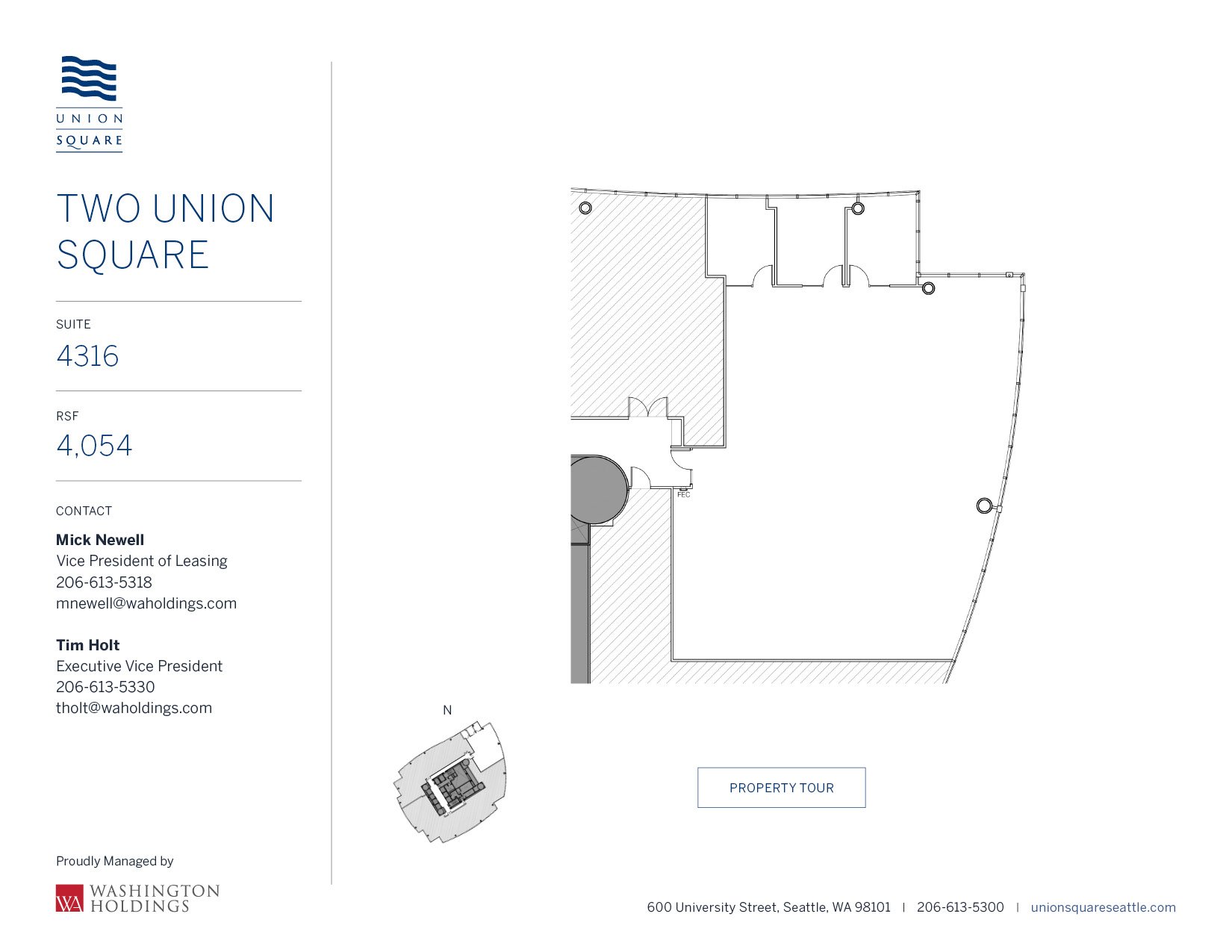 Image of Two Union Square, floor 43
